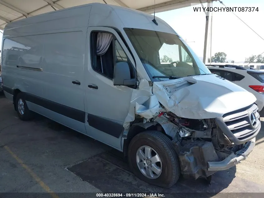 2022 Mercedes-Benz Sprinter 2500 High Roof I4 Diesel VIN: W1Y4DCHY8NT087374 Lot: 40328694