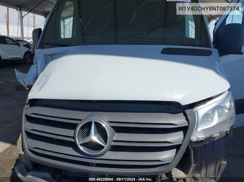 2022 Mercedes-Benz Sprinter 2500 High Roof I4 Diesel VIN: W1Y4DCHY8NT087374 Lot: 40328694