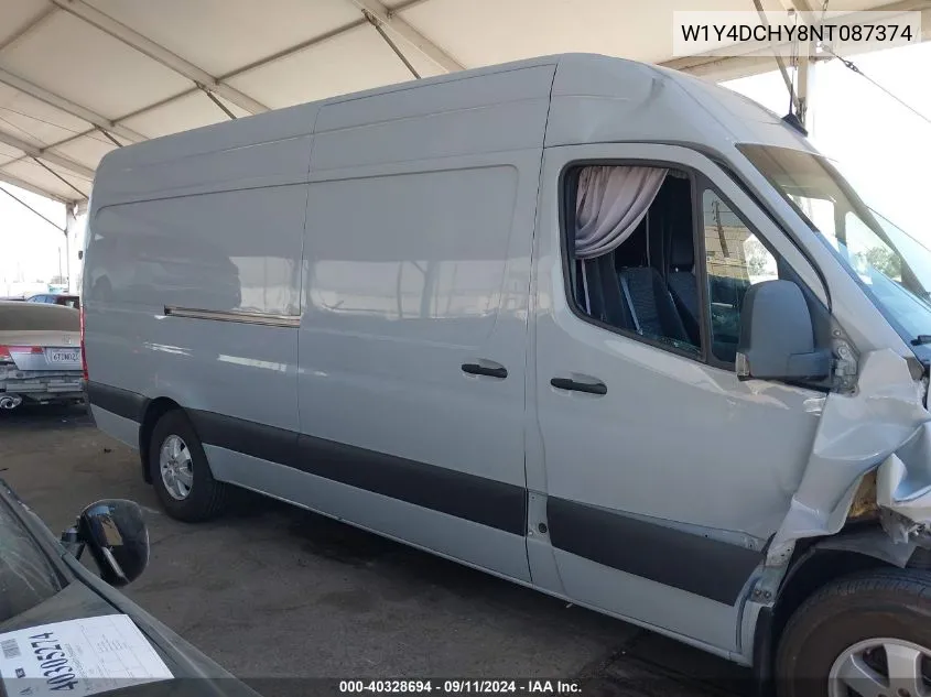 2022 Mercedes-Benz Sprinter 2500 High Roof I4 Diesel VIN: W1Y4DCHY8NT087374 Lot: 40328694