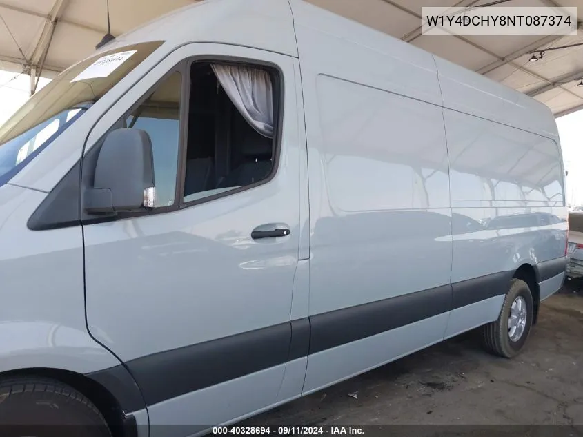 2022 Mercedes-Benz Sprinter 2500 High Roof I4 Diesel VIN: W1Y4DCHY8NT087374 Lot: 40328694