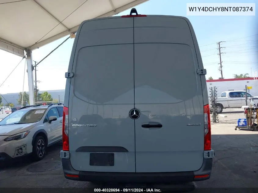 2022 Mercedes-Benz Sprinter 2500 High Roof I4 Diesel VIN: W1Y4DCHY8NT087374 Lot: 40328694