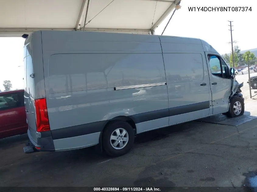 2022 Mercedes-Benz Sprinter 2500 High Roof I4 Diesel VIN: W1Y4DCHY8NT087374 Lot: 40328694