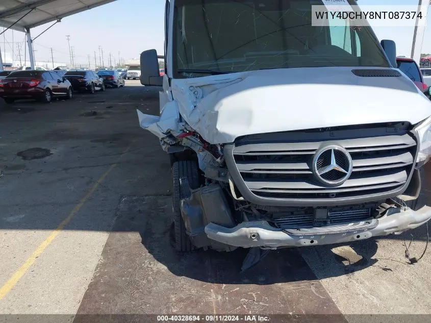 2022 Mercedes-Benz Sprinter 2500 High Roof I4 Diesel VIN: W1Y4DCHY8NT087374 Lot: 40328694