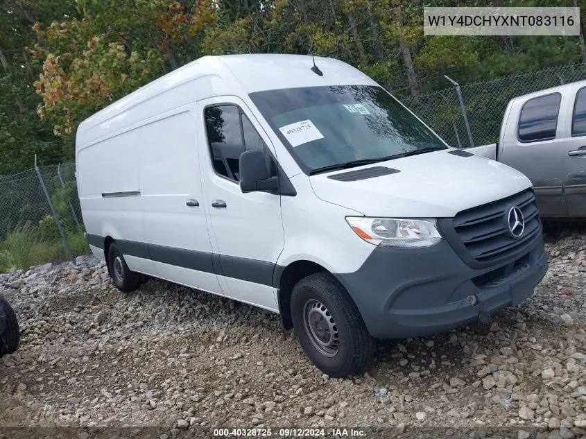 2022 Mercedes-Benz Sprinter 2500 High Roof I4 Diesel VIN: W1Y4DCHYXNT083116 Lot: 40328725