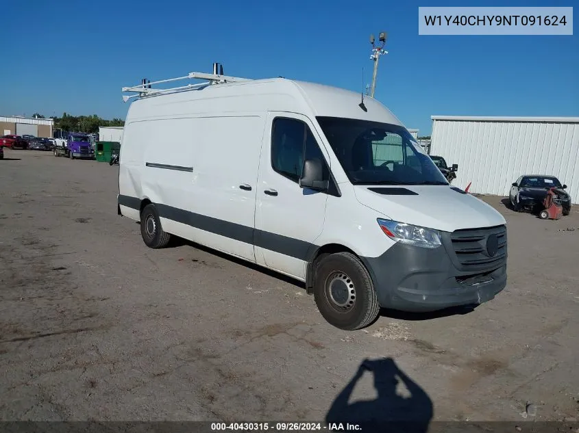 2022 Mercedes-Benz Sprinter 2500 High Roof I4 VIN: W1Y40CHY9NT091624 Lot: 40430315