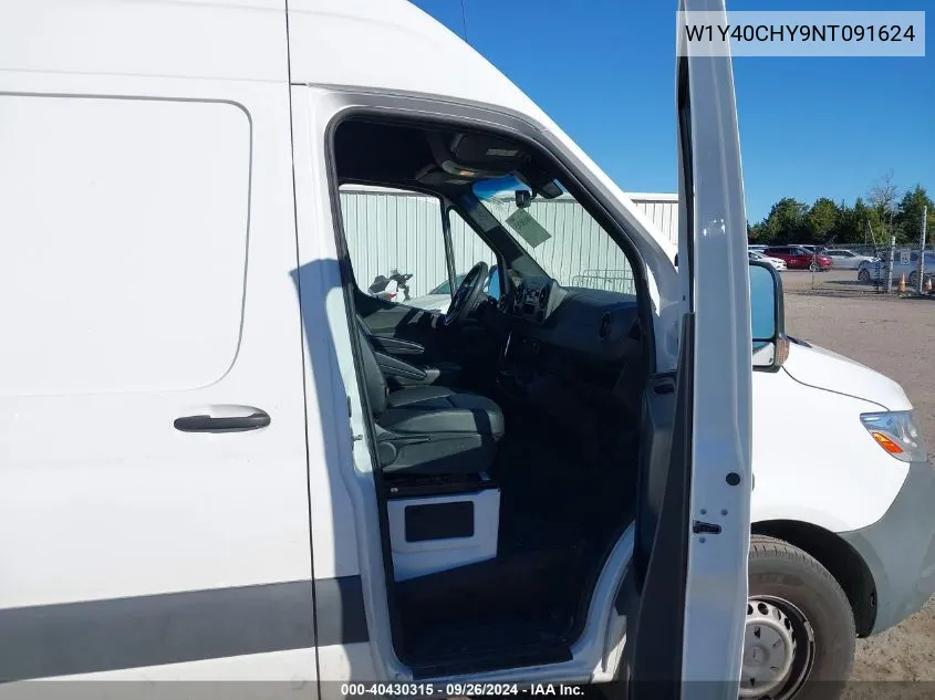 2022 Mercedes-Benz Sprinter 2500 High Roof I4 VIN: W1Y40CHY9NT091624 Lot: 40430315