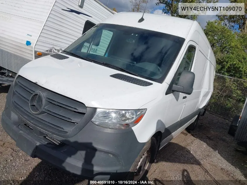 2022 Mercedes-Benz Sprinter 2500 High Roof V6 VIN: W1Y4ECHY5NT109070 Lot: 40591810