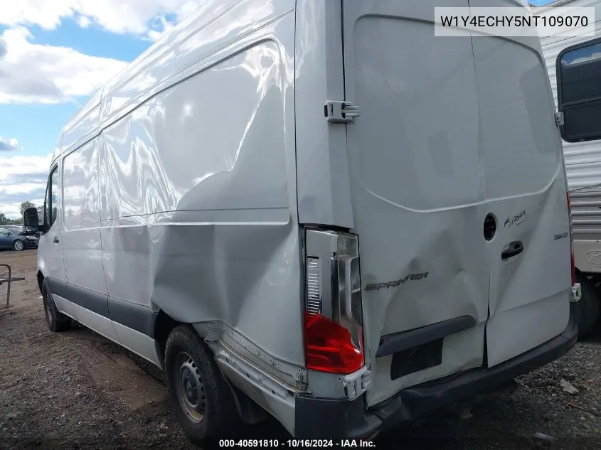 2022 Mercedes-Benz Sprinter 2500 High Roof V6 VIN: W1Y4ECHY5NT109070 Lot: 40591810