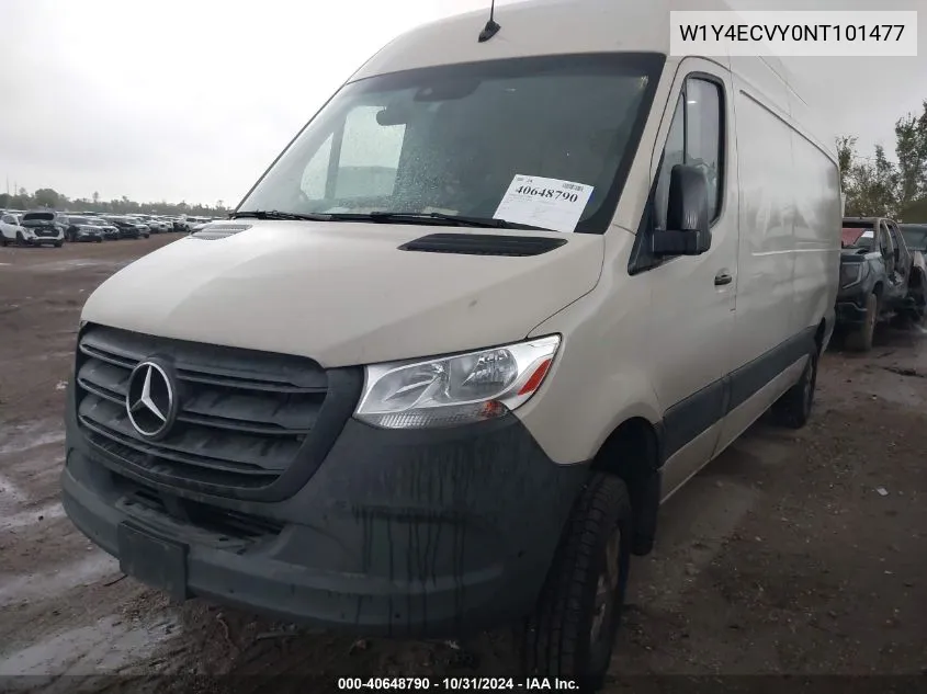 2022 Mercedes-Benz Sprinter 2500 High Roof V6 VIN: W1Y4ECVY0NT101477 Lot: 40648790