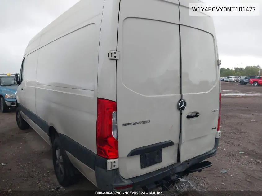 2022 Mercedes-Benz Sprinter 2500 High Roof V6 VIN: W1Y4ECVY0NT101477 Lot: 40648790