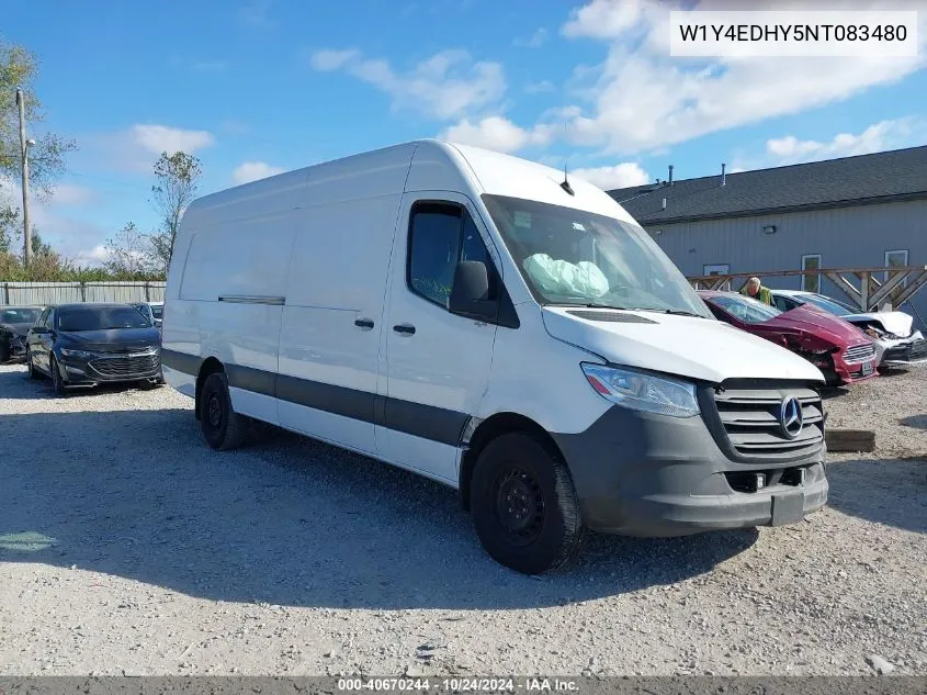 2022 Mercedes-Benz Sprinter 2500 High Roof V6 VIN: W1Y4EDHY5NT083480 Lot: 40670244