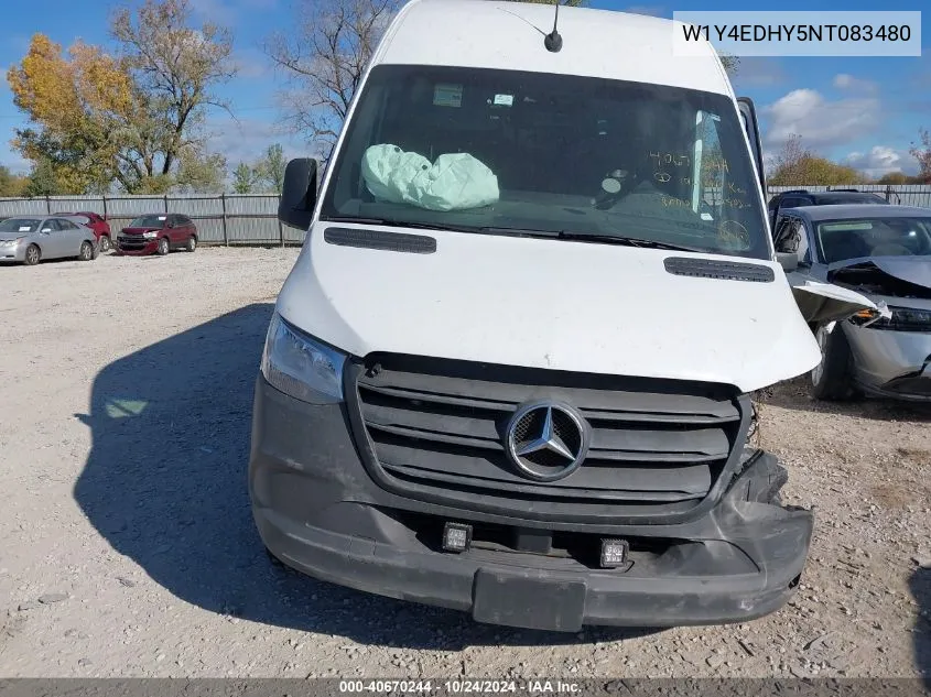 2022 Mercedes-Benz Sprinter 2500 High Roof V6 VIN: W1Y4EDHY5NT083480 Lot: 40670244