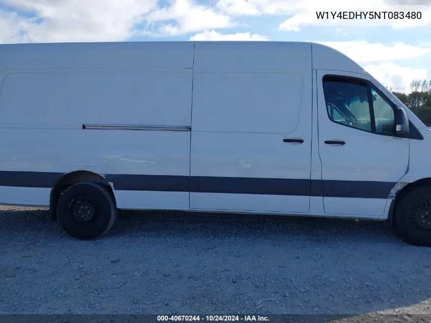 2022 Mercedes-Benz Sprinter 2500 High Roof V6 VIN: W1Y4EDHY5NT083480 Lot: 40670244