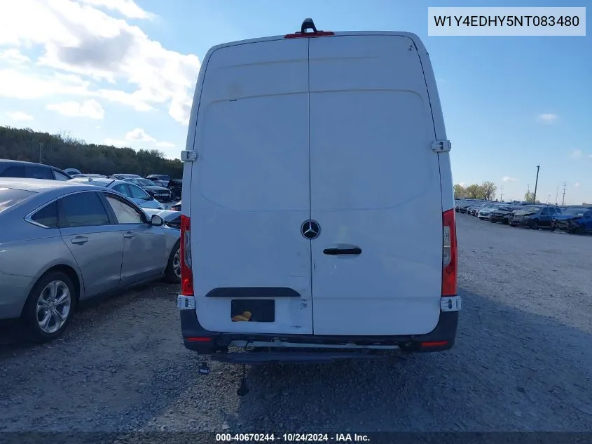 2022 Mercedes-Benz Sprinter 2500 High Roof V6 VIN: W1Y4EDHY5NT083480 Lot: 40670244