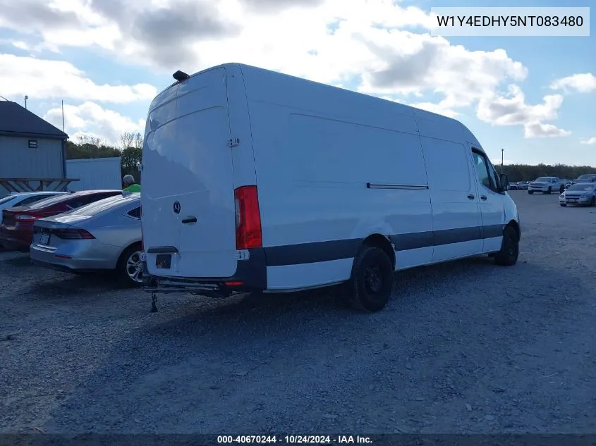 2022 Mercedes-Benz Sprinter 2500 High Roof V6 VIN: W1Y4EDHY5NT083480 Lot: 40670244