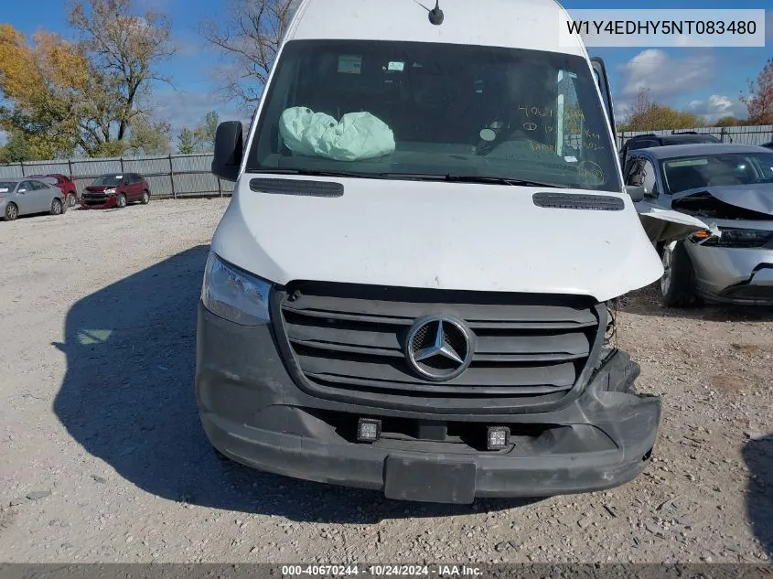 2022 Mercedes-Benz Sprinter 2500 High Roof V6 VIN: W1Y4EDHY5NT083480 Lot: 40670244