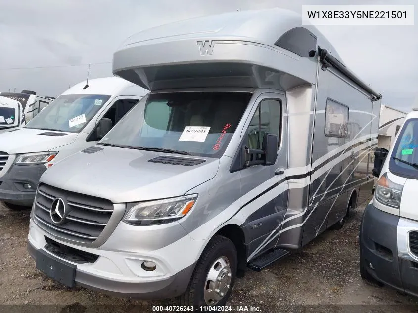 2022 Mercedes-Benz Sprinter 3500Xd Standard Roof V6 VIN: W1X8E33Y5NE221501 Lot: 40726243