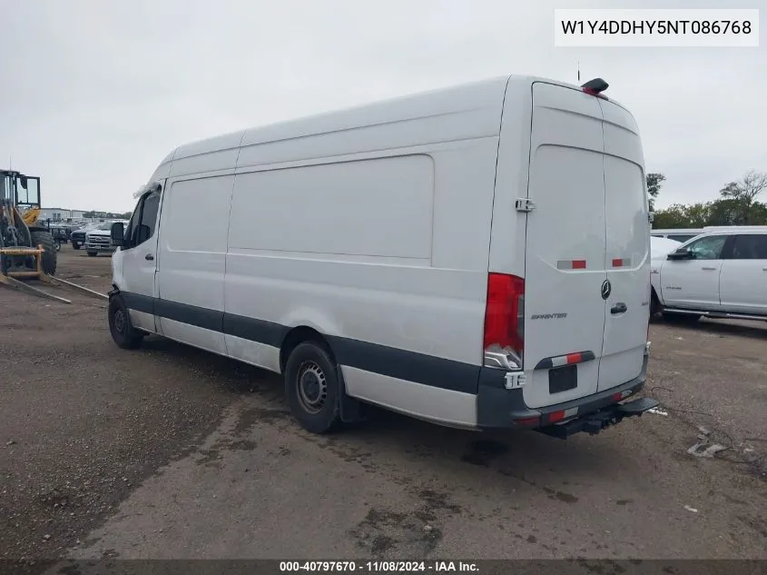 2022 Mercedes-Benz Sprinter 2500 High Roof I4 Diesel VIN: W1Y4DDHY5NT086768 Lot: 40797670