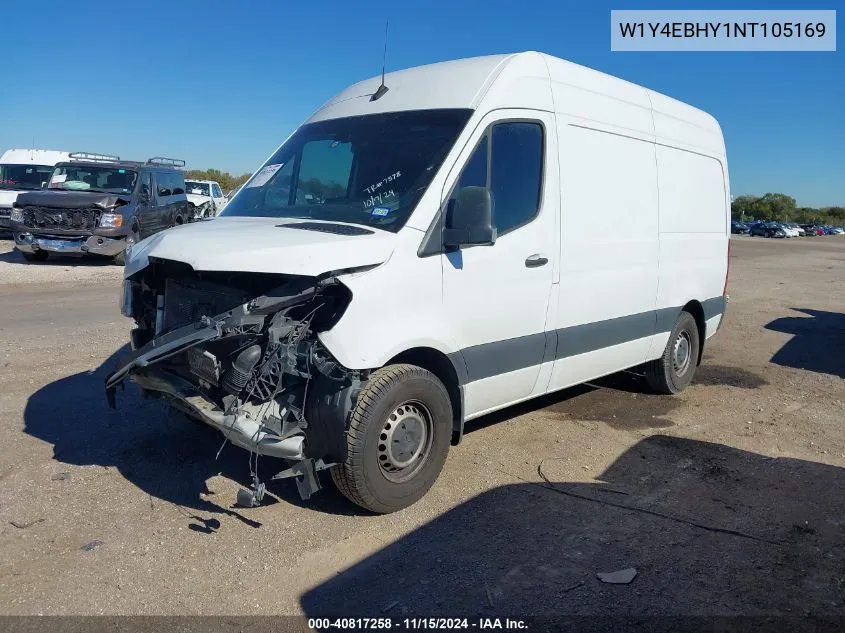 W1Y4EBHY1NT105169 2022 Mercedes-Benz Sprinter 2500 Standard Roof V6