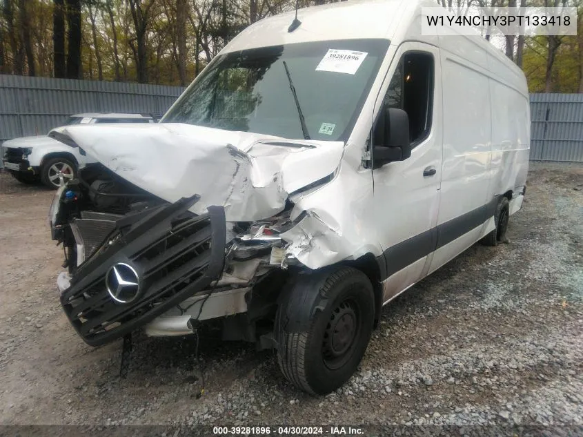 2023 Mercedes-Benz Sprinter 2500 High Roof 4-Cyl Diesel Ho VIN: W1Y4NCHY3PT133418 Lot: 39281896