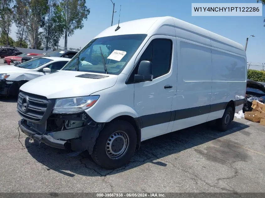 2023 Mercedes-Benz Sprinter 2500 High Roof 4-Cyl Diesel Ho VIN: W1Y4NCHY1PT122286 Lot: 39567938