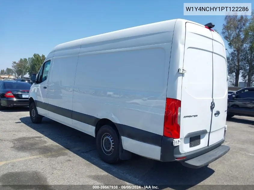 2023 Mercedes-Benz Sprinter 2500 High Roof 4-Cyl Diesel Ho VIN: W1Y4NCHY1PT122286 Lot: 39567938