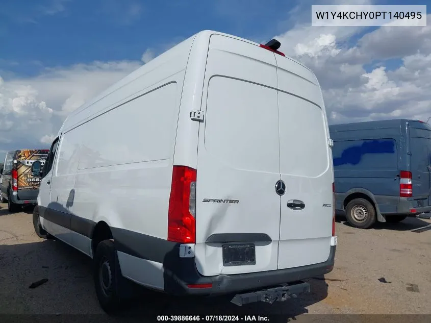 2023 Mercedes-Benz Sprinter 2500 High Roof 4-Cyl Diesel VIN: W1Y4KCHY0PT140495 Lot: 39886646