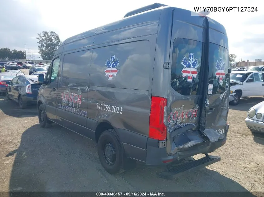 2023 Mercedes-Benz Sprinter 1500 1500 VIN: W1Y70BGY6PT127524 Lot: 40346157