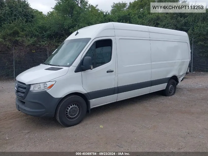 2023 Mercedes-Benz Sprinter 2500 High Roof 4-Cyl Diesel VIN: W1Y4KCHY6PT113253 Lot: 40369754