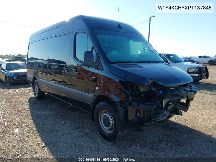 2023 Mercedes-Benz Sprinter 2500 High Roof 4-Cyl Diesel VIN: W1Y4KCHYXPT137846 Lot: 40406415