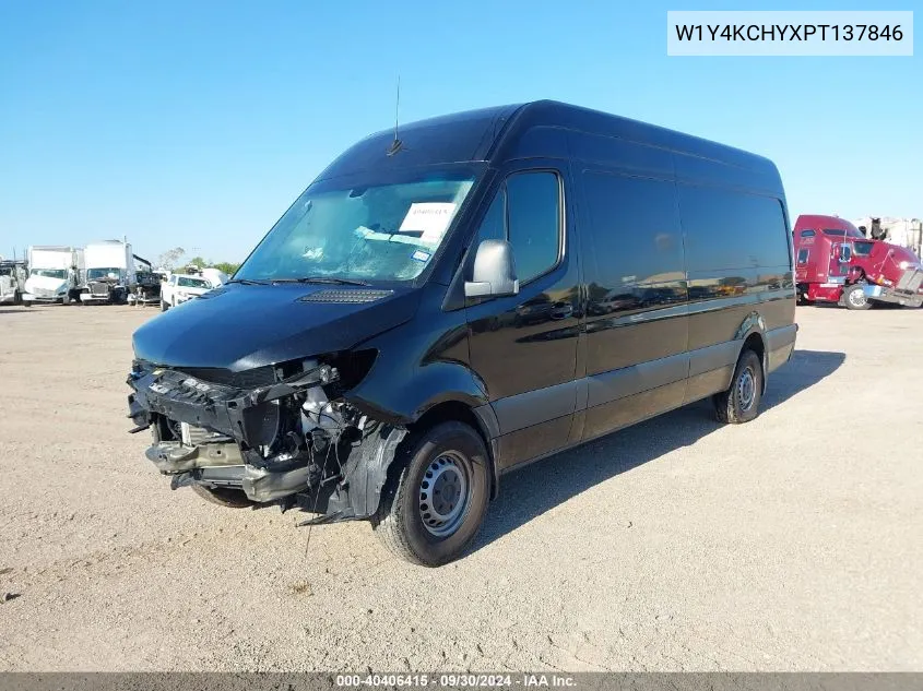 2023 Mercedes-Benz Sprinter 2500 High Roof 4-Cyl Diesel VIN: W1Y4KCHYXPT137846 Lot: 40406415