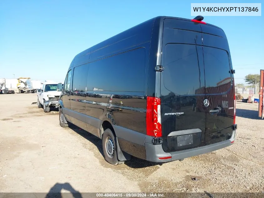 2023 Mercedes-Benz Sprinter 2500 High Roof 4-Cyl Diesel VIN: W1Y4KCHYXPT137846 Lot: 40406415