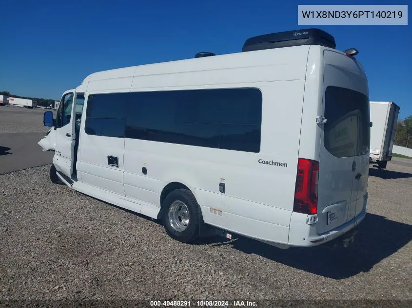 2023 Mercedes-Benz Sprinter 3500 VIN: W1X8ND3Y6PT140219 Lot: 40488291