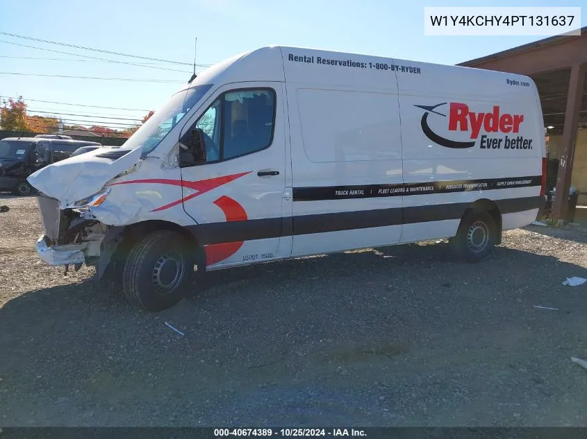 2023 Mercedes-Benz Sprinter 2500 High Roof 4-Cyl Diesel VIN: W1Y4KCHY4PT131637 Lot: 40674389