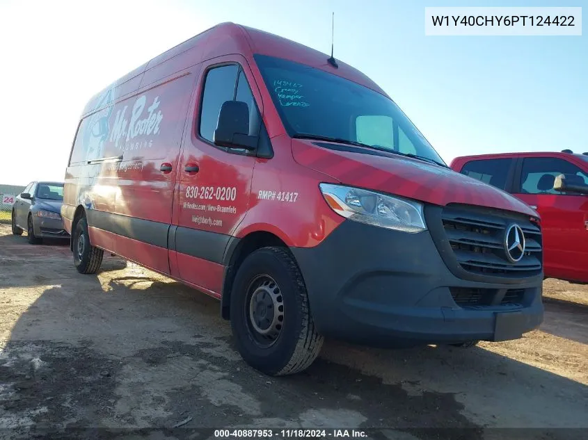 2023 Mercedes-Benz Sprinter 2500 High Roof 4-Cyl Gas VIN: W1Y40CHY6PT124422 Lot: 40887953