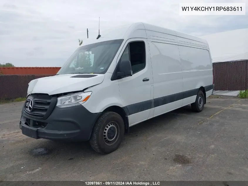 2024 Mercedes-Benz Sprinter 2500 VIN: W1Y4KCHY1RP683611 Lot: 12097861