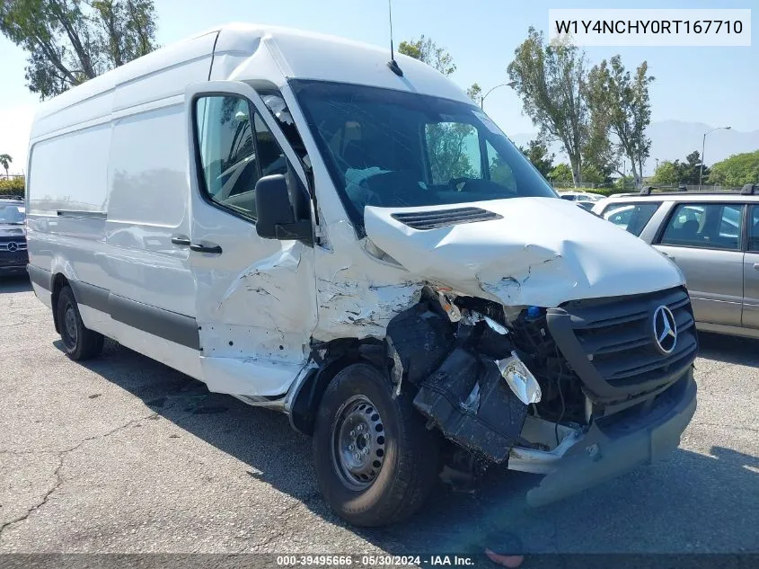 2024 Mercedes-Benz Sprinter 2500 High Roof 4-Cyl Diesel Ho VIN: W1Y4NCHY0RT167710 Lot: 39495666