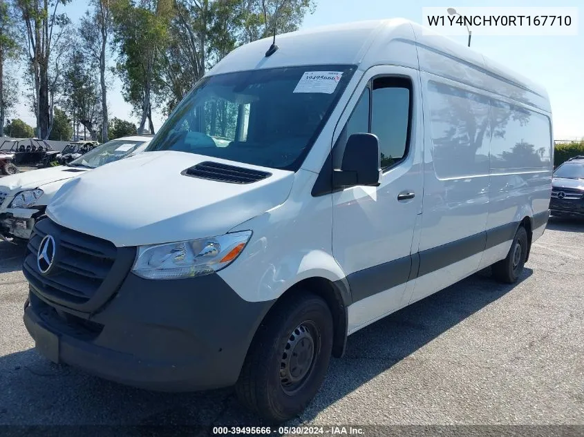 2024 Mercedes-Benz Sprinter 2500 High Roof 4-Cyl Diesel Ho VIN: W1Y4NCHY0RT167710 Lot: 39495666