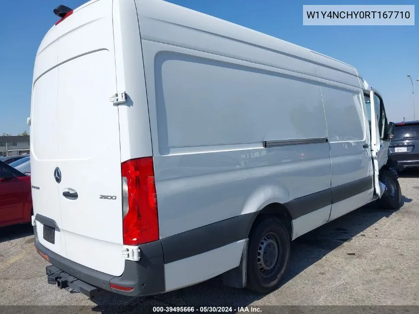 2024 Mercedes-Benz Sprinter 2500 High Roof 4-Cyl Diesel Ho VIN: W1Y4NCHY0RT167710 Lot: 39495666