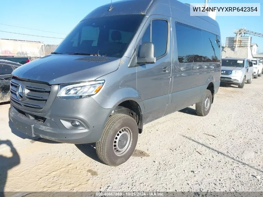 2024 Mercedes-Benz Sprinter 2500 Standard Roof 4-Cyl Diesel Ho VIN: W1Z4NFVYXRP642354 Lot: 40667869