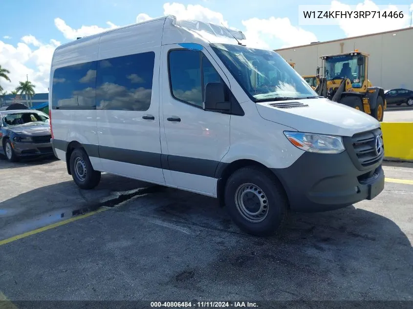 2024 Mercedes-Benz Sprinter 2500 Standard Roof 4-Cyl Diesel VIN: W1Z4KFHY3RP714466 Lot: 40806484