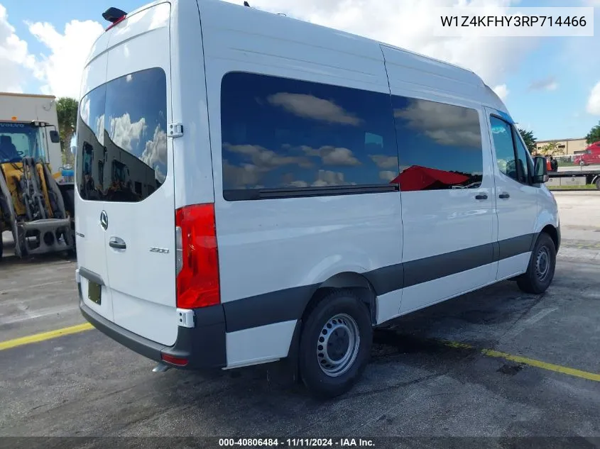 2024 Mercedes-Benz Sprinter 2500 Standard Roof 4-Cyl Diesel VIN: W1Z4KFHY3RP714466 Lot: 40806484