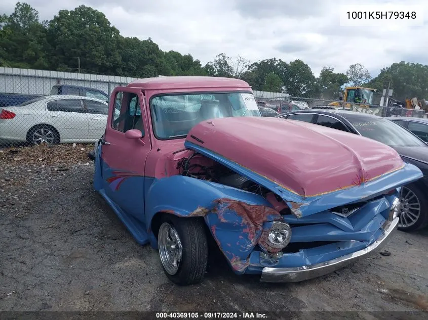 1955 Mercury Pickup VIN: 1001K5H79348 Lot: 40369105