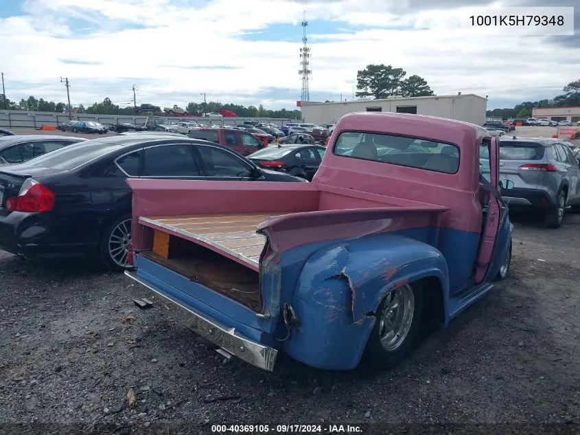 1955 Mercury Pickup VIN: 1001K5H79348 Lot: 40369105