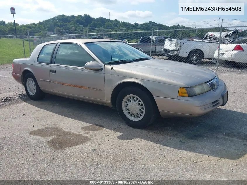 1994 Mercury Cougar Xr7 VIN: 1MELM6243RH654508 Lot: 40131369