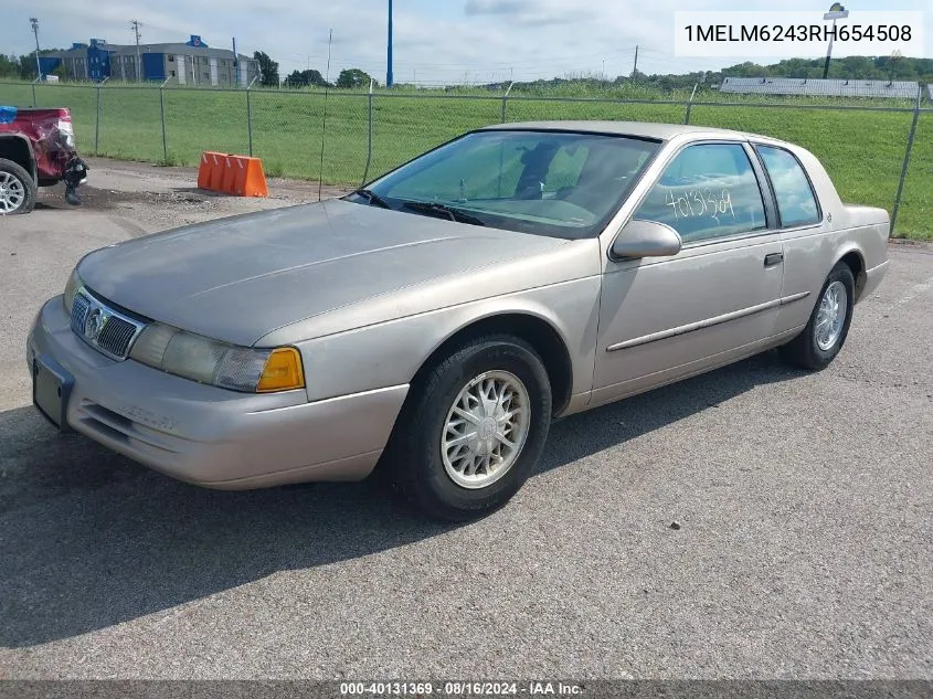 1994 Mercury Cougar Xr7 VIN: 1MELM6243RH654508 Lot: 40131369