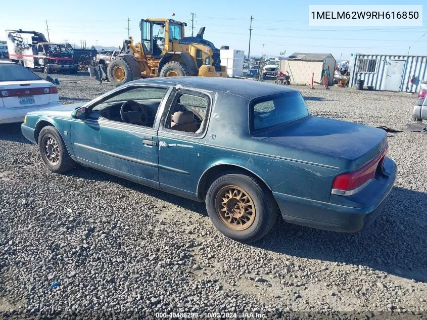 1994 Mercury Cougar Xr7 VIN: 1MELM62W9RH616850 Lot: 40488299