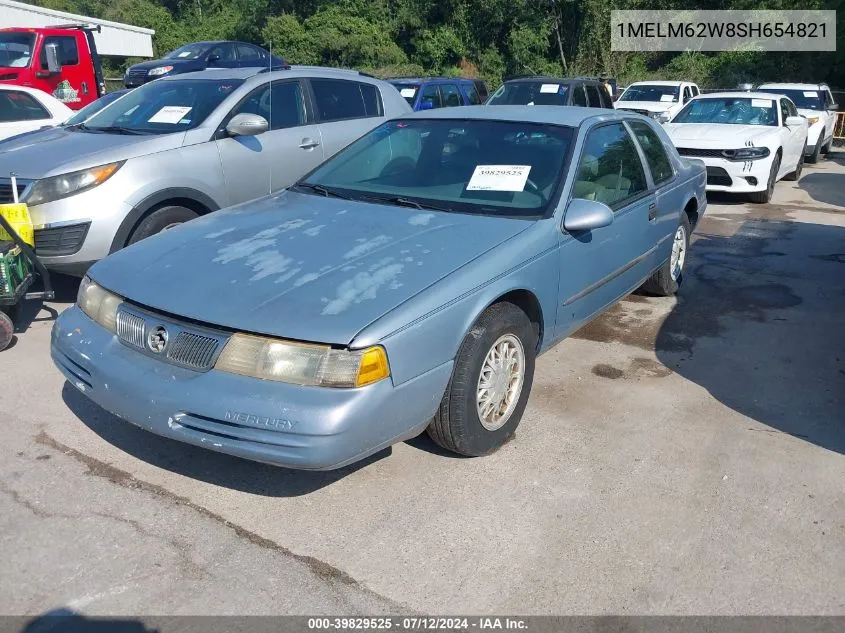 1995 Mercury Cougar Xr7 VIN: 1MELM62W8SH654821 Lot: 39829525