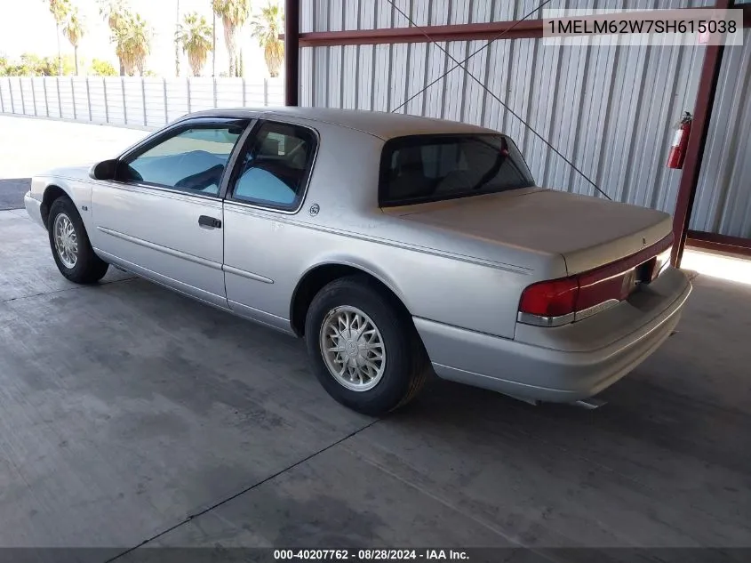 1995 Mercury Cougar Xr7 VIN: 1MELM62W7SH615038 Lot: 40207762