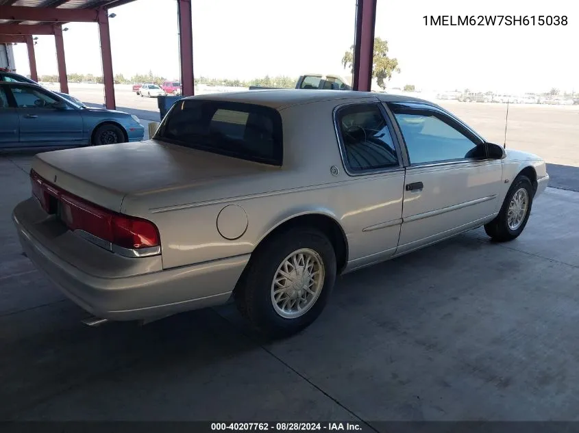 1995 Mercury Cougar Xr7 VIN: 1MELM62W7SH615038 Lot: 40207762